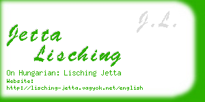 jetta lisching business card